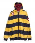 le jean de marithe francois girbaudマリテ+フランソワ・ジルボー）の古着「ジップパーカー」｜イエロー×ネイビー