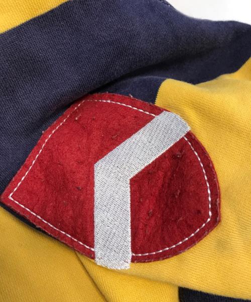 le jean de marithe francois girbaud（マリテ+フランソワ・ジルボー）le jean de marithe francois girbaud (マリテ+フランソワ・ジルボー) ジップパーカー イエロー×ネイビー サイズ:XLの古着・服飾アイテム