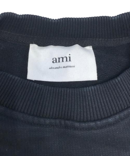 AMI Alexandre Mattiussi（アミアレクサンドルマテュッシ）AMI Alexandre Mattiussi (アミアレクサンドルマテュッシ) ロゴスウェット ブラック サイズ:XSの古着・服飾アイテム