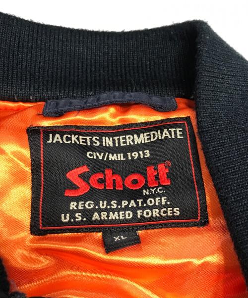 Schott（ショット）Schott (ショット) MA-1ジャケット ネイビー サイズ:XLの古着・服飾アイテム