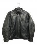 Schottショット）の古着「シングルライダースジャケット」｜ブラック