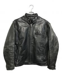 Schott（ショット）の古着「シングルライダースジャケット」｜ブラック