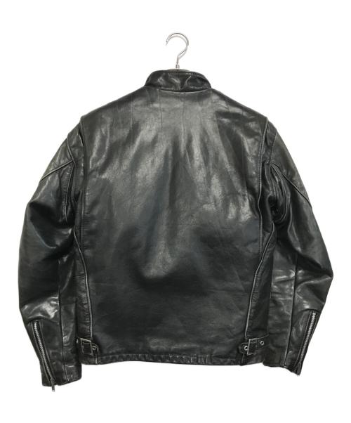 Schott（ショット）Schott (ショット) シングルライダースジャケット ブラック サイズ:38の古着・服飾アイテム