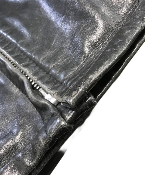 Schott（ショット）Schott (ショット) シングルライダースジャケット ブラック サイズ:38の古着・服飾アイテム