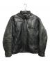 Schott（ショット）の古着「シングルライダースジャケット」｜ブラック