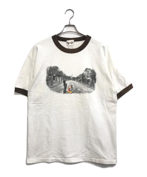 キャラクターTシャツ（キャラクターTシャツ）キャラクターTシャツ (キャラクターTシャツ) 90sDisney(ディズニー)キャラクターTシャツ ホワイト サイズ:XLの古着・服飾アイテム