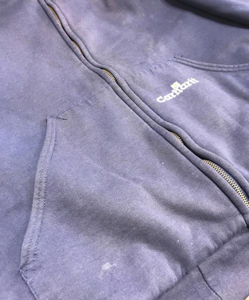 CarHartt（カーハート）CarHartt (カーハート) 裏サーマルジップパーカー ネイビー サイズ:Lの古着・服飾アイテム