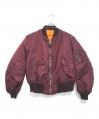 alpha inddustriesアルファ インダストリアル）の古着「MA-1ジャケット」｜レッド