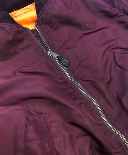 alpha inddustries（アルファ インダストリアル）alpha inddustries (アルファ インダストリアル) MA-1ジャケット レッド サイズ:Largeの古着・服飾アイテム