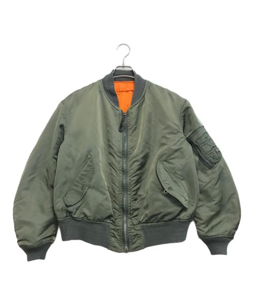ALPHA（アルファ）ALPHA (アルファ) MA-1ジャケット オリーブ サイズ:Lの古着・服飾アイテム