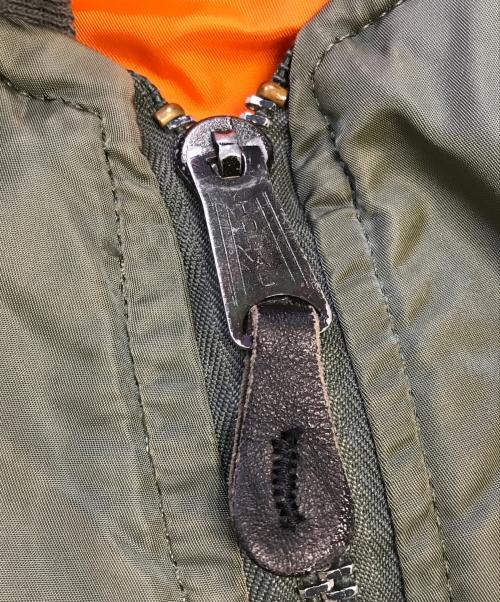 ALPHA（アルファ）ALPHA (アルファ) MA-1ジャケット オリーブ サイズ:Lの古着・服飾アイテム