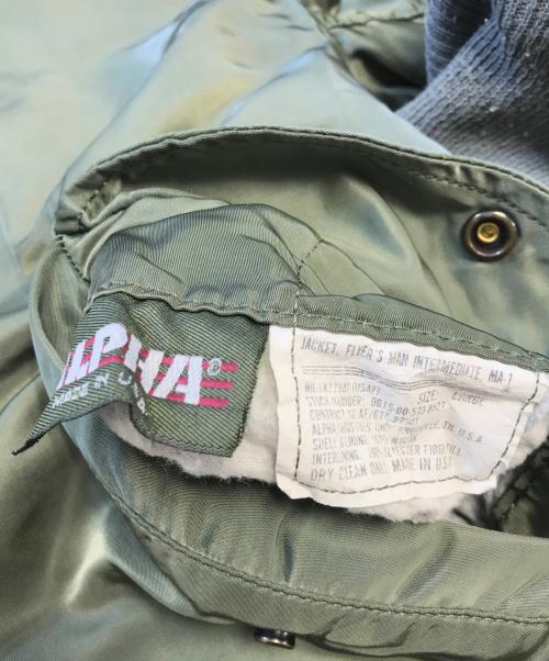 ALPHA（アルファ）ALPHA (アルファ) MA-1ジャケット オリーブ サイズ:Lの古着・服飾アイテム