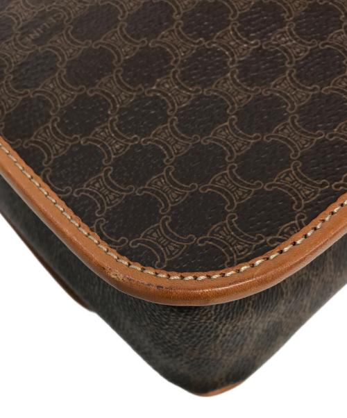 CELINE（セリーヌ）CELINE (セリーヌ) マカダム サークルロゴ ショルダーバッグ ブラウン サイズ:表記なしの古着・服飾アイテム