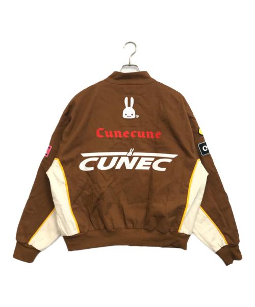 CUNE（キューン）CUNE (キューン) ワッペンレーシングジャケット ブラウン サイズ:3の古着・服飾アイテム