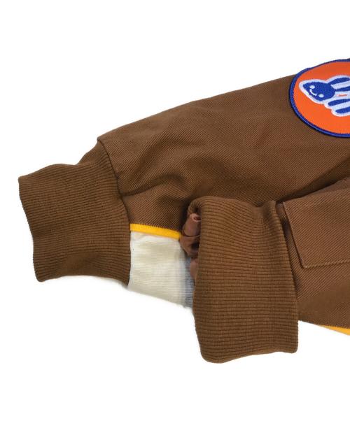 CUNE（キューン）CUNE (キューン) ワッペンレーシングジャケット ブラウン サイズ:3の古着・服飾アイテム