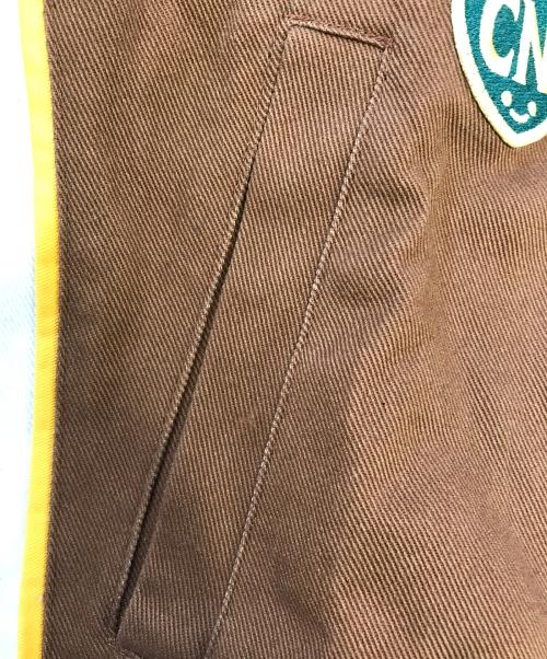 CUNE（キューン）CUNE (キューン) ワッペンレーシングジャケット ブラウン サイズ:3の古着・服飾アイテム