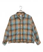 TOWN CRAFTタウンクラフト）の古着「コットンチェックシャツ」｜グリーン