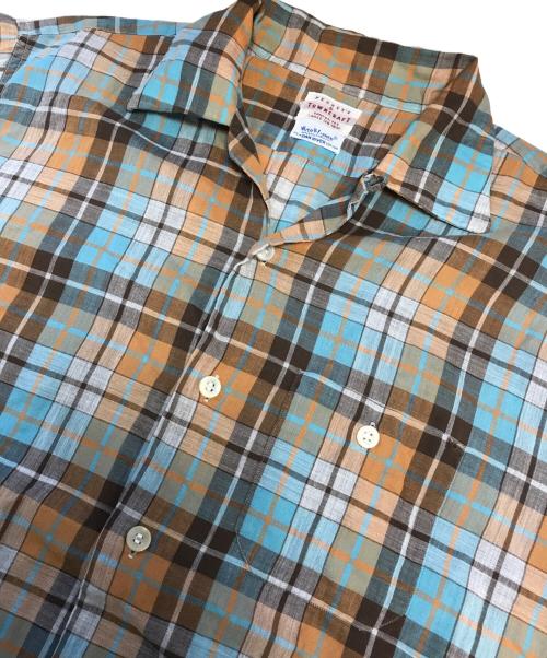 TOWN CRAFT（タウンクラフト）TOWN CRAFT (タウンクラフト) コットンチェックシャツ グリーン サイズ:Ⅼの古着・服飾アイテム