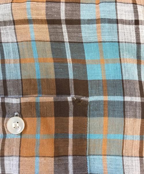 TOWN CRAFT（タウンクラフト）TOWN CRAFT (タウンクラフト) コットンチェックシャツ グリーン サイズ:Ⅼの古着・服飾アイテム