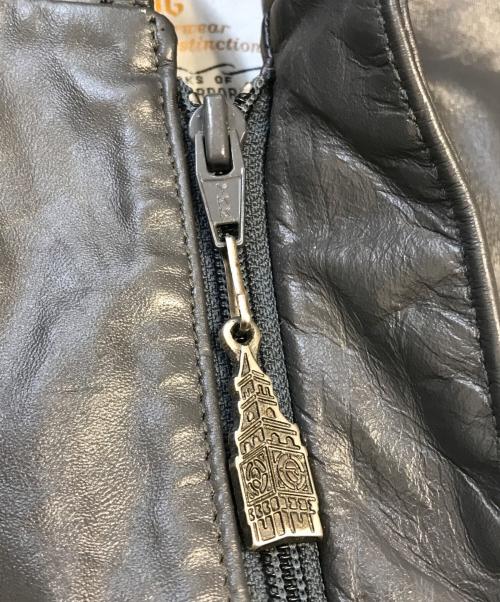 london fog（ロンドンフォグ）london fog (ロンドンフォグ) レザージャケット グレー サイズ:42の古着・服飾アイテム