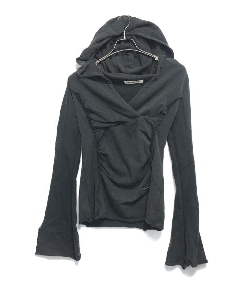 PRANK PROJECT（プランクプロジェクト）PRANK PROJECT (プランクプロジェクト) Drape Hoodie ブラック サイズ:freeの古着・服飾アイテム