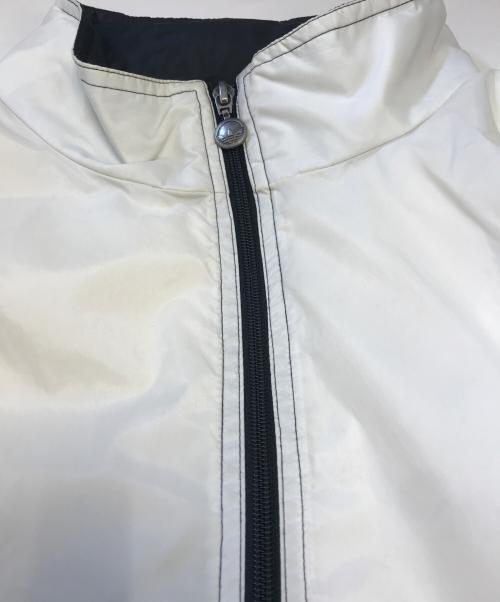 adidas（アディダス）adidas (アディダス) ナイロンジャケット ブラック×ホワイト サイズ:Lの古着・服飾アイテム