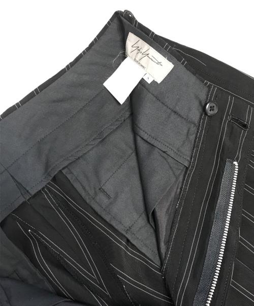 Yohji Yamamoto pour homme（ヨウジヤマモト プールオム）Yohji Yamamoto pour homme (ヨウジヤマモト プールオム) ストライプパンツ ブラック サイズ:Sの古着・服飾アイテム