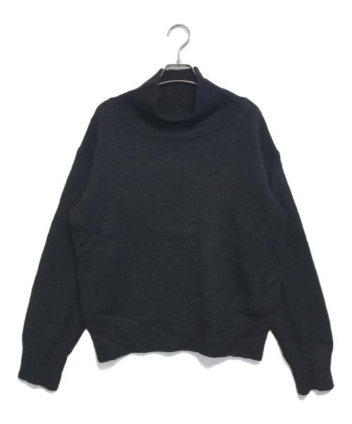 DRIES VAN NOTEN（ドリスヴァンノッテン）DRIES VAN NOTEN (ドリスヴァンノッテン) ハイネックウールニット ブラック サイズ:Smallの古着・服飾アイテム