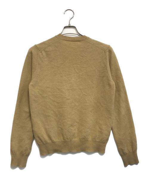 PLAY COMME des GARCONS（プレイコムデギャルソン）PLAY COMME des GARCONS (プレイコムデギャルソン) ニットカーディガン ベージュ サイズ:Lの古着・服飾アイテム