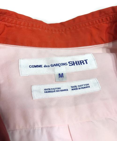 COMME des GARCONS SHIRT（コムデギャルソンシャツ）COMME des GARCONS SHIRT (コムデギャルソンシャツ) 切替パッチワークシャツ ピンク サイズ:Mの古着・服飾アイテム