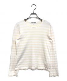 COMME des GARCONS COMME des GARCONS（コムデギャルソン コムデギャルソン）の古着「ボーダーカットソー」｜ベージュ