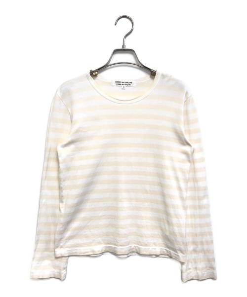 COMME des GARCONS COMME des GARCONS（コムデギャルソン コムデギャルソン）COMME des GARCONS COMME des GARCONS (コムデギャルソン コムデギャルソン) ボーダーカットソー ベージュ サイズ:Sの古着・服飾アイテム