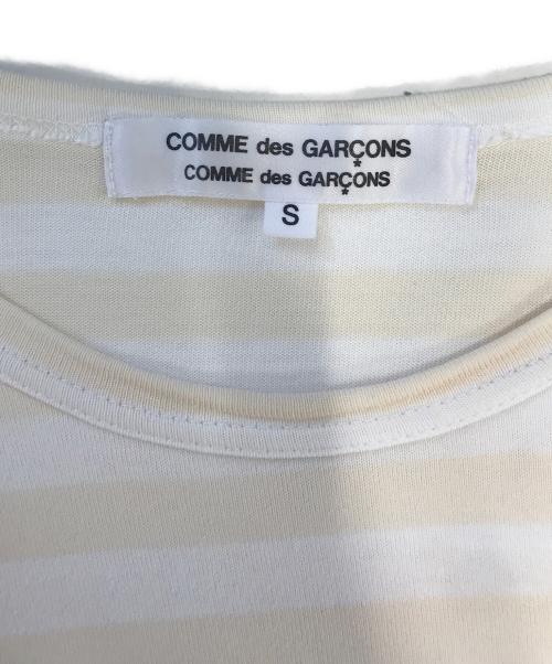 COMME des GARCONS COMME des GARCONS（コムデギャルソン コムデギャルソン）COMME des GARCONS COMME des GARCONS (コムデギャルソン コムデギャルソン) ボーダーカットソー ベージュ サイズ:Sの古着・服飾アイテム