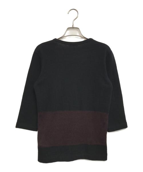 tricot COMME des GARCONS（トリココムデギャルソン）tricot COMME des GARCONS (トリココムデギャルソン) バイカラーニットカーディガン ブラック サイズ:表記なしの古着・服飾アイテム