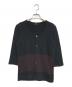 tricot COMME des GARCONS（トリココムデギャルソン）の古着「バイカラーニットカーディガン」｜ブラック