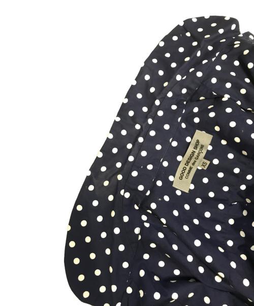 COMME des GARCONS（コムデギャルソン）COMME des GARCONS (コムデギャルソン) ドット柄丸襟シャツ ネイビー サイズ:ＸＳの古着・服飾アイテム