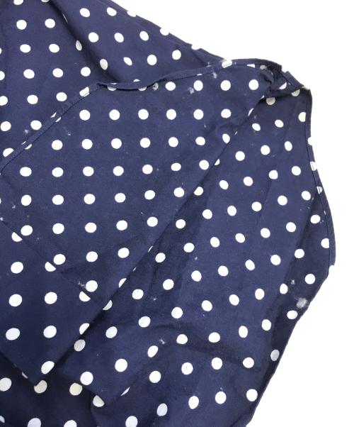 COMME des GARCONS（コムデギャルソン）COMME des GARCONS (コムデギャルソン) ドット柄丸襟シャツ ネイビー サイズ:ＸＳの古着・服飾アイテム