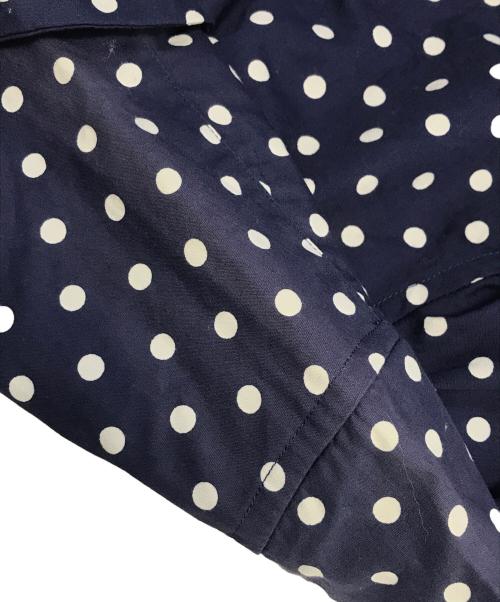 COMME des GARCONS（コムデギャルソン）COMME des GARCONS (コムデギャルソン) ドット柄丸襟シャツ ネイビー サイズ:ＸＳの古着・服飾アイテム