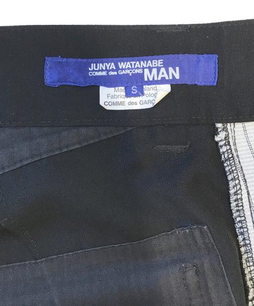 COMME des GARCONS JUNYA WATANABE MAN（コム デ ギャルソン ジュンヤ ワタナベ マン）COMME des GARCONS JUNYA WATANABE MAN (コム デ ギャルソン ジュンヤ ワタナベ マン) ストレートパンツ ブラック サイズ:Sの古着・服飾アイテム