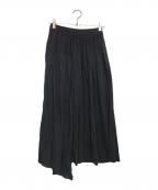 COMME des GARCONSコムデギャルソン）の古着「80’s プリーツ切替スカート」｜ブラック