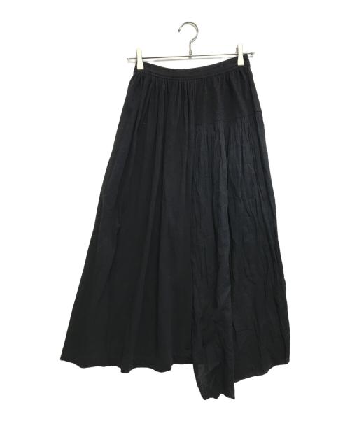 COMME des GARCONS（コムデギャルソン）COMME des GARCONS (コムデギャルソン) 80’s プリーツ切替スカート ブラック サイズ:Mの古着・服飾アイテム