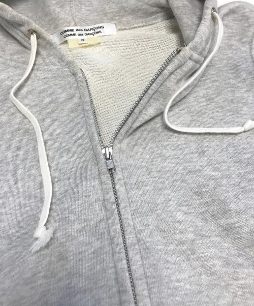 COMME des GARCONS COMME des GARCONS（コムデギャルソン コムデギャルソン）COMME des GARCONS COMME des GARCONS (コムデギャルソン コムデギャルソン) バイカラージップパーカー グレー×ブルー サイズ:Sの古着・服飾アイテム
