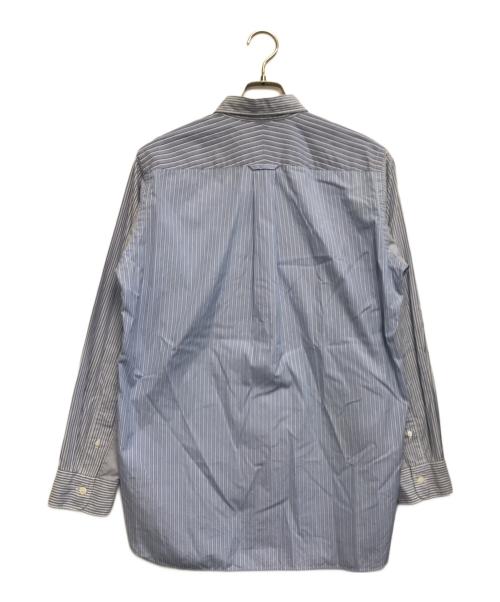 eYe COMME des GARCONS JUNYAWATANABE MAN（アイ コム デ ギャルソン ジュンヤ ワタナベ マン）eYe COMME des GARCONS JUNYAWATANABE MAN (アイ コム デ ギャルソン ジュンヤ ワタナベ マン) 2トーンストライプシャツ ブルー サイズ:Sの古着・服飾アイテム