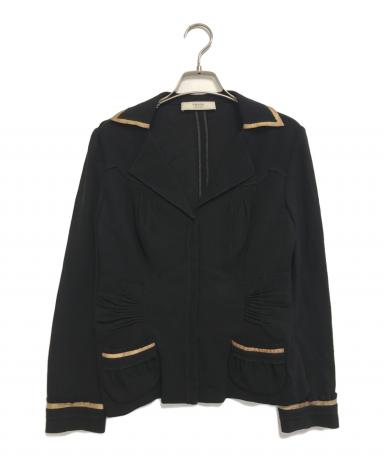 中古・古着通販】PRADA (プラダ) セーラージャケット ブラック サイズ