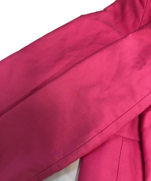 MIU MIU（ミュウミュウ）MIU MIU (ミュウミュウ) ノーカラージャケット ピンク サイズ:40の古着・服飾アイテム