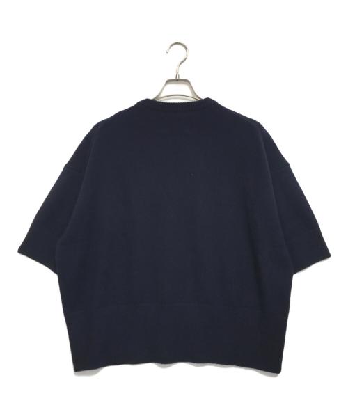 Sassie（サシー）Sassie (サシー) カシミヤ半袖ニット ネイビー サイズ:表記なしの古着・服飾アイテム
