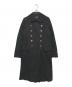 COMME des GARCONS COMME des GARCONS（コムデギャルソン コムデギャルソン）の古着「丸襟ポリ縮絨ダブルコート」｜ブラック