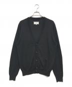 Maison Margielaメゾンマルジェラ）の古着「Builted In Flocking Sleeve Knit Cardigan」｜ブラック