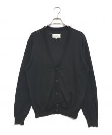 Maison Margiela（メゾンマルジェラ）の古着「Builted In Flocking Sleeve Knit Cardigan」｜ブラック