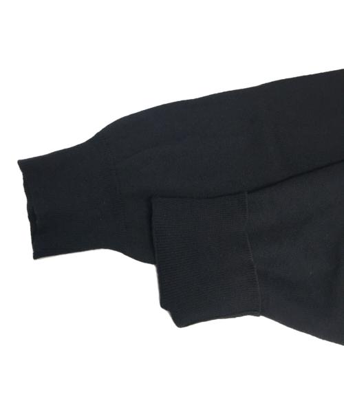 Maison Margiela（メゾンマルジェラ）Maison Margiela (メゾンマルジェラ) Builted In Flocking Sleeve Knit Cardigan ブラック サイズ:Lの古着・服飾アイテム